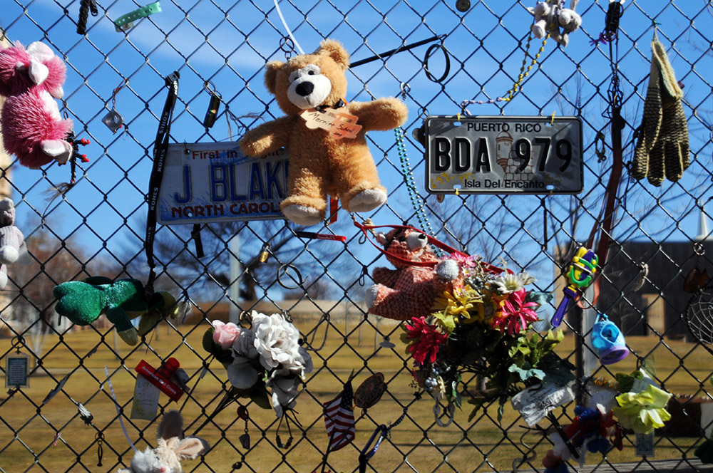 Personal tributes at the Oklahoma City National Memorial