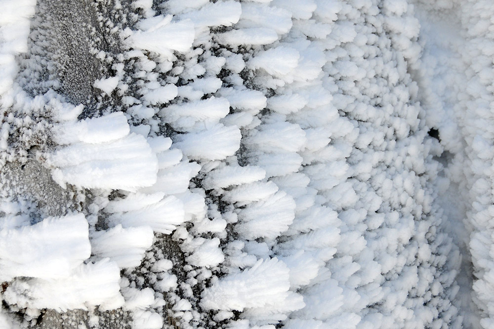 Rime ice at Crater Lake