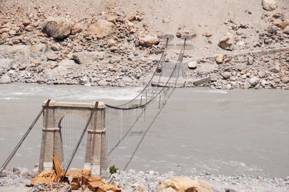 Indus River Bridge Bridge over the Indus River in northern Pakistan