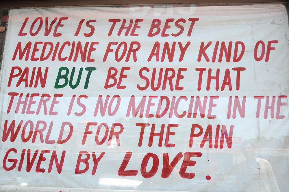 With Love from Pakistan sign in Islamabad