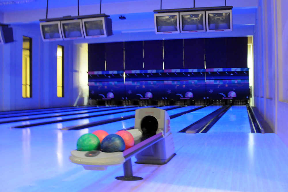 Bowling alley inside Arena in Karachi, Pakistan