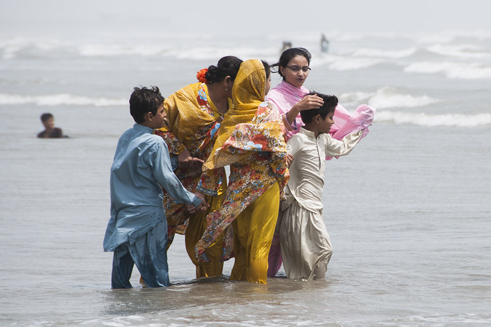 Arabian Sea at Clifton Beach in Karachi, Pakistan
