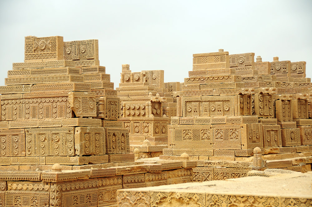 Historic Chaukhandi Tombs near Karachi, Pakistan