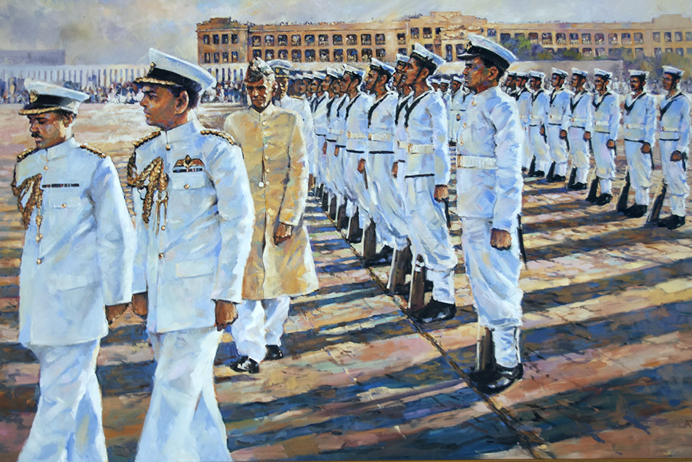 Pakistan independence exhibit at the Pakistan Maritime Museum in Karachi
