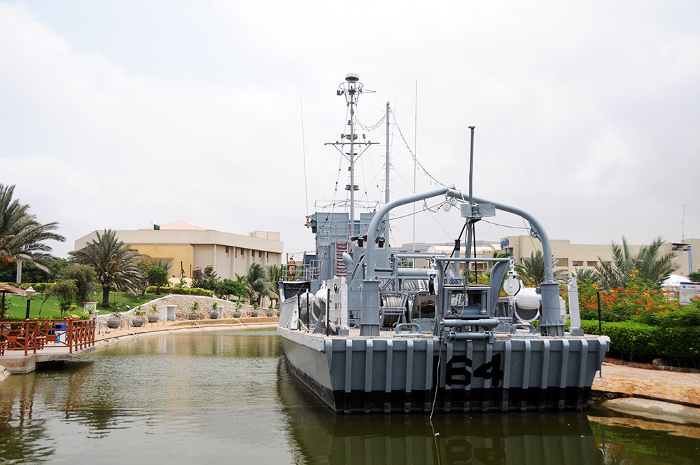 Historic ship at the Pakistan Maritime Museum in Karachi