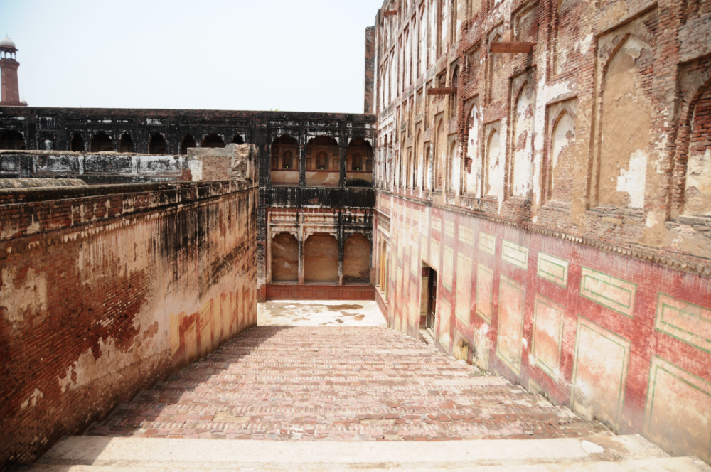 Steps inside Lahore Fort