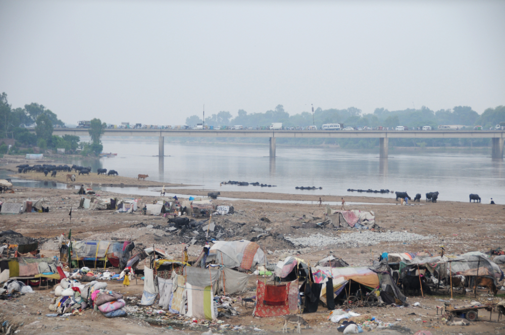 Ravi River near Lahore Pakistan