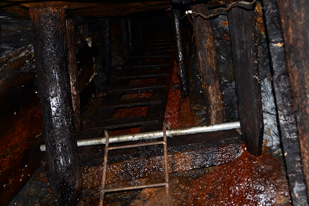 Emergency escape route inside Pioneer Tunnel