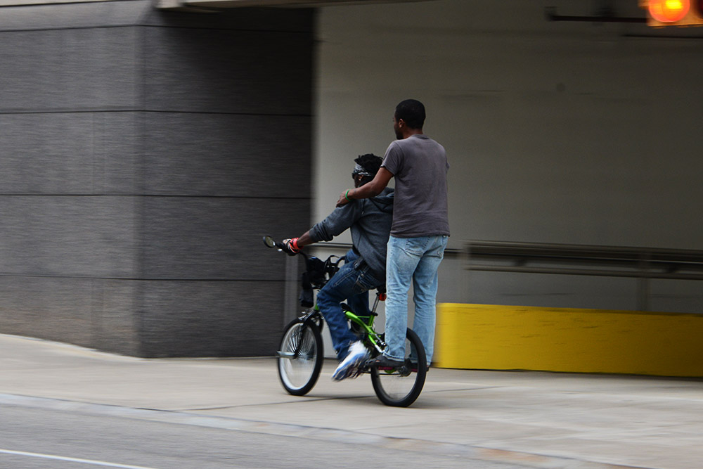 Cyclists in Pittsburgh