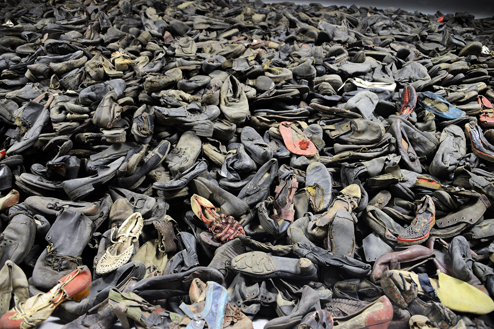 Shoes belonging to Auschwitz victims