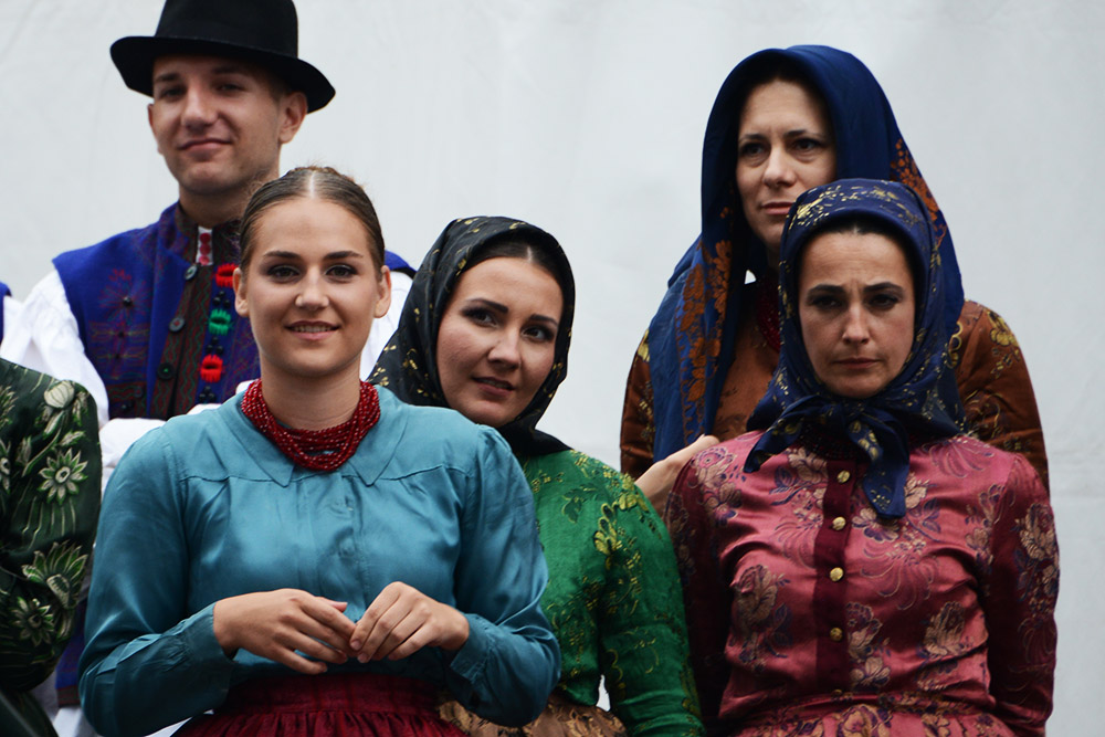 People in Krakow's Main Market Square