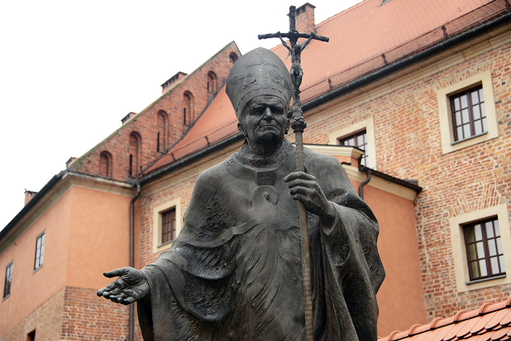 Pope John Paul II memorial in Krakow