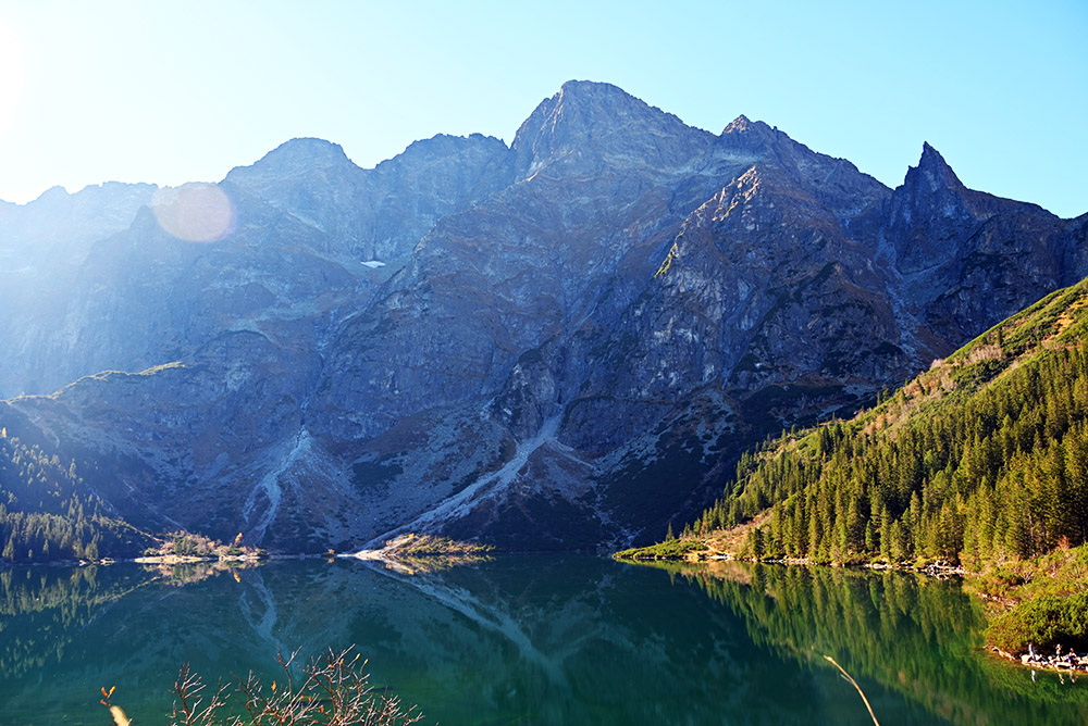 Mountain lake in the Tatra Mountains Poland