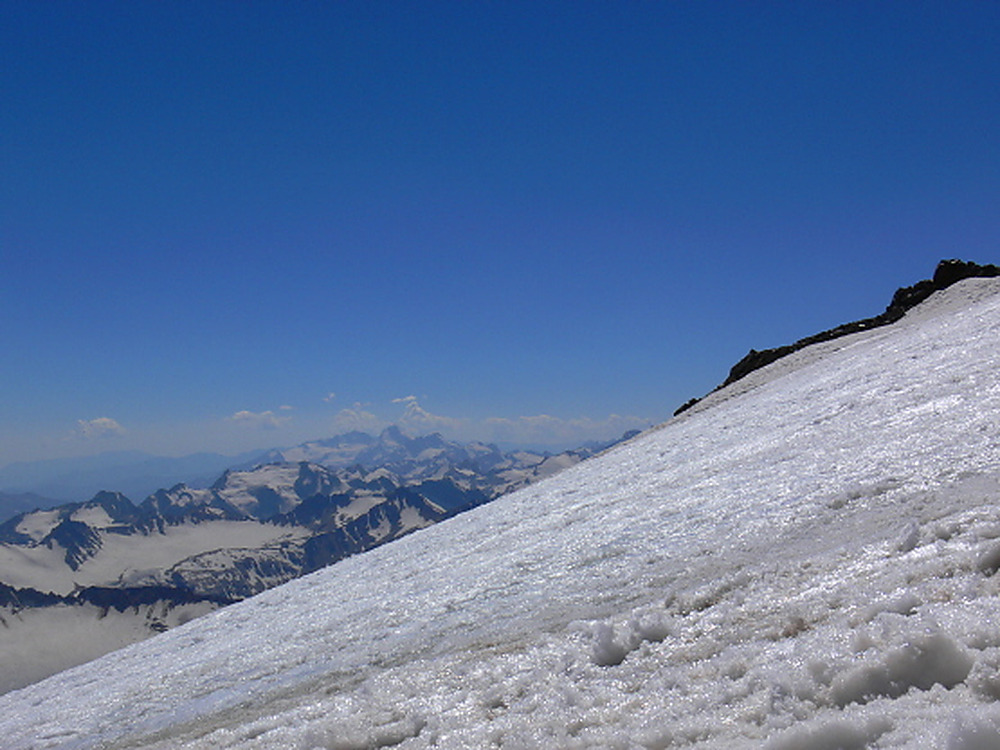 Climbing the snowy slopes of Mount Elbrus