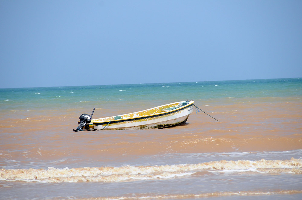 Fishing boat along the Gulf of Aden near Berbera, Somaliland