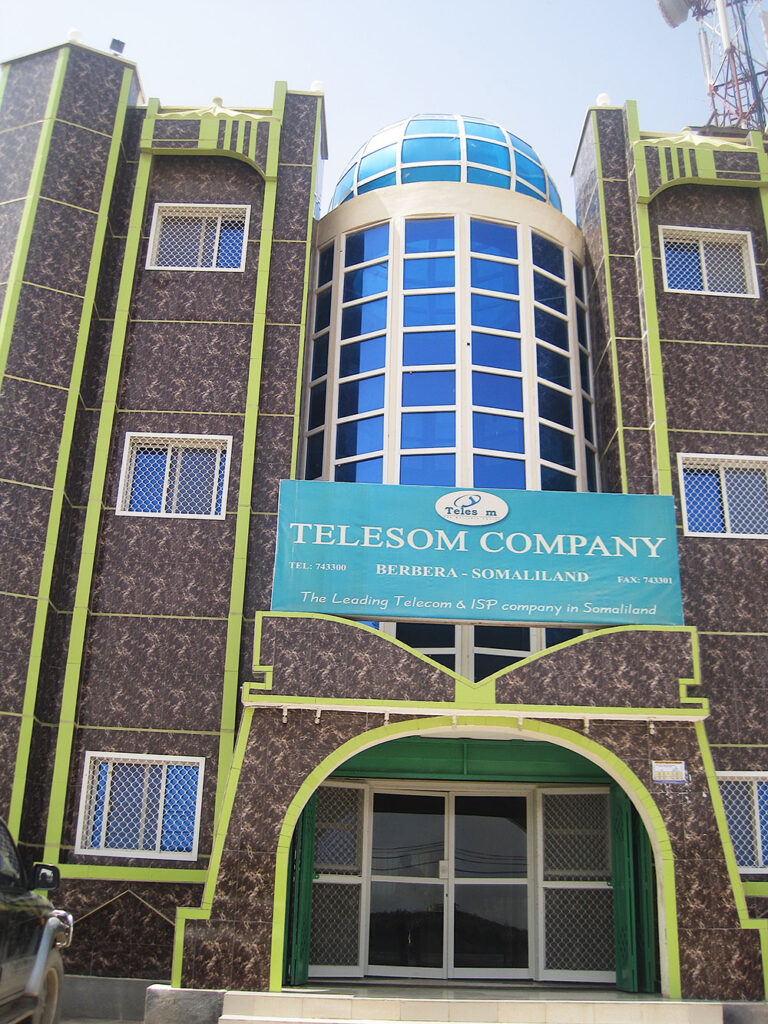 Telesom building in Berbera, Somaliland