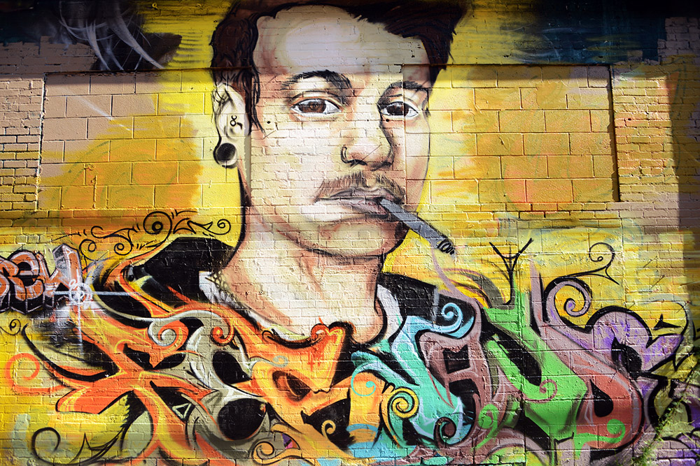 Street art in Rapid City's Art Alley