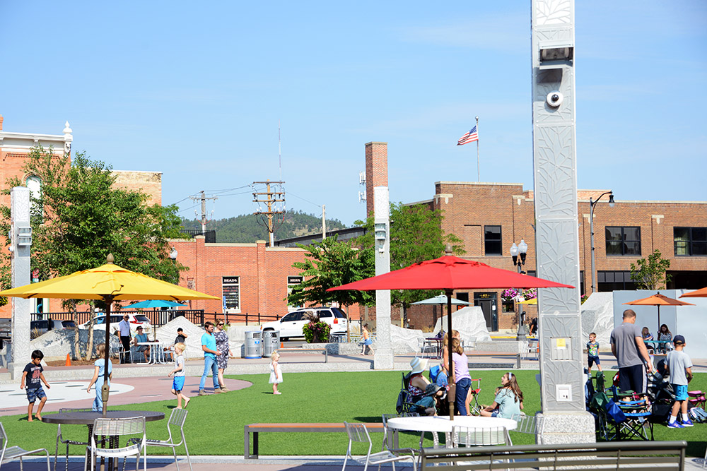 Downtown park in Rapid City