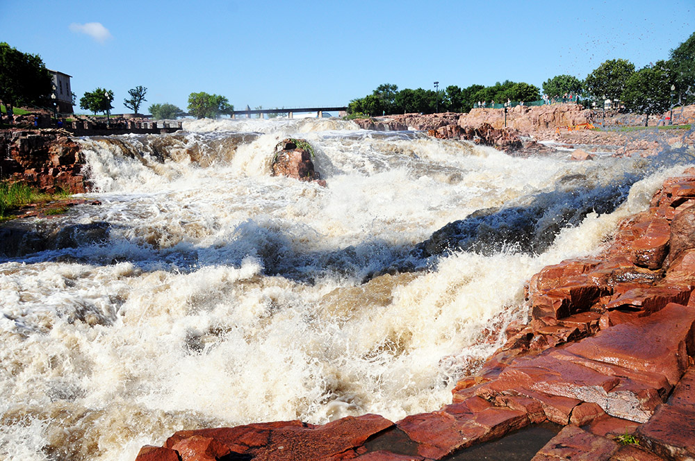 Rapids along the Big Sioux River in Sioux Falls