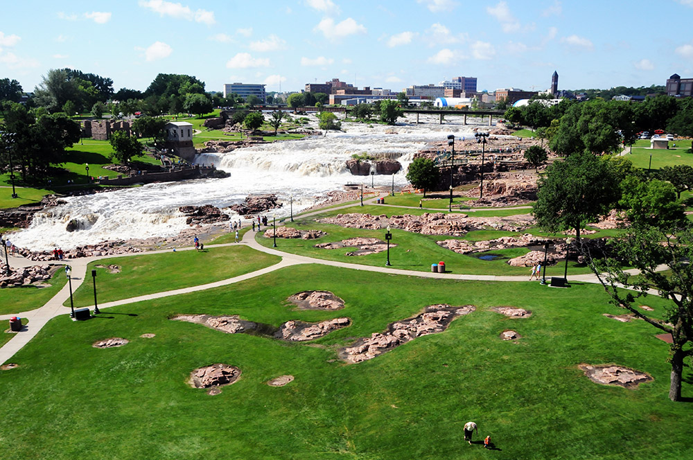 Sioux Falls along the Big Sioux River