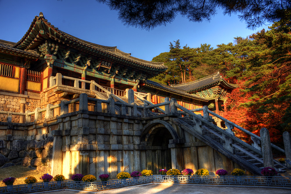 Blue Cloud and White Cloud Bridges at Bulguksa Temple