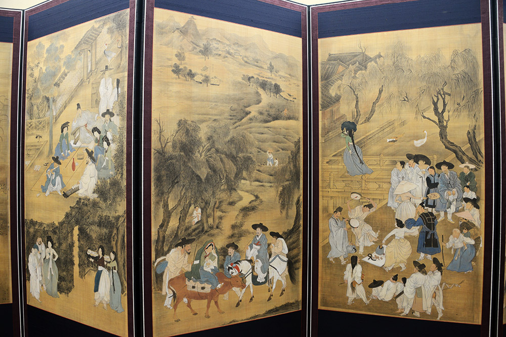 Traditional Korean Art Traditional Korean artwork displayed at the National Folk Museum