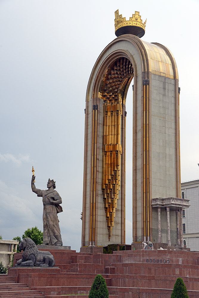 Ismail Samani Ismail Samani Monument in Dushanbe Tajikistan