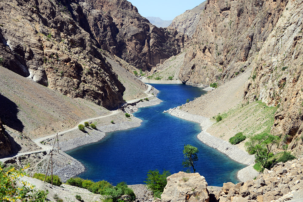 First Lake First of the Seven Lakes in the Fann Mountains Tajikistan