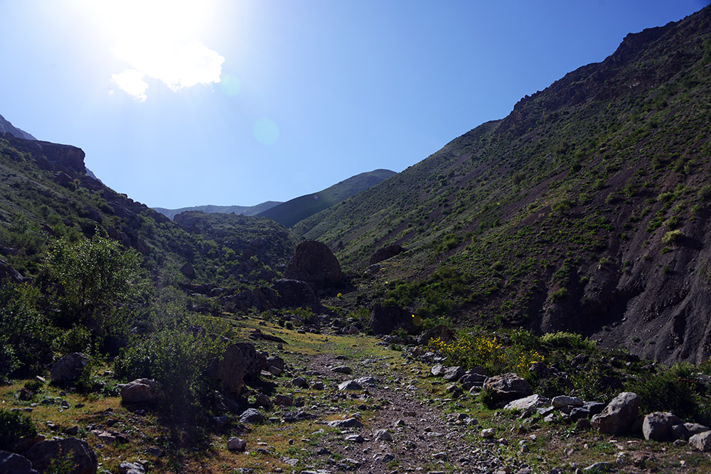 Mountain Trail Mountain trail in the Fann Mountains Tajikistan