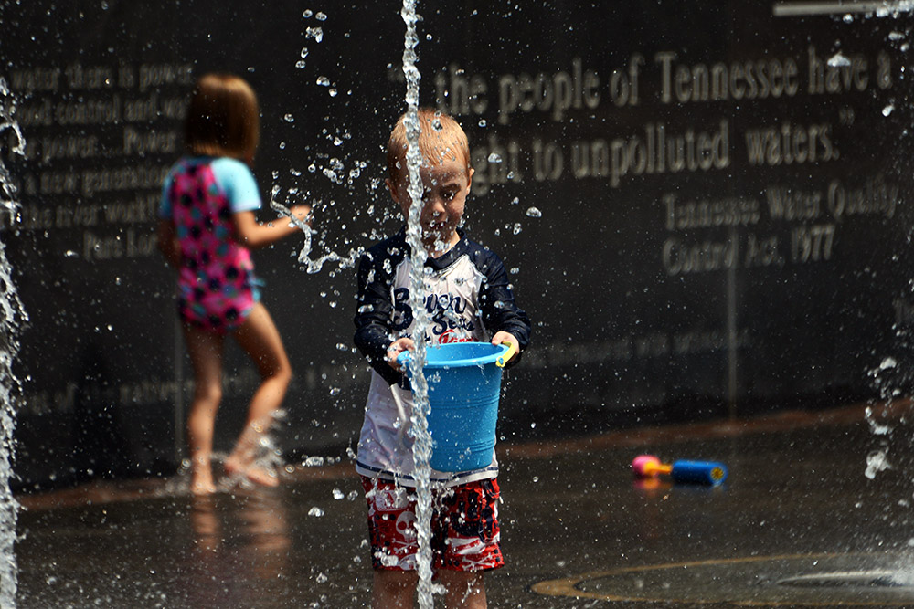 Rivers of Tennessee Fountains Rivers of Tennessee fountains at Bicentennial Capitol Mall