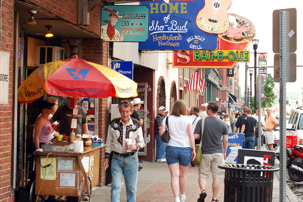 Nashville Broadway Broadway in downtown Nashville