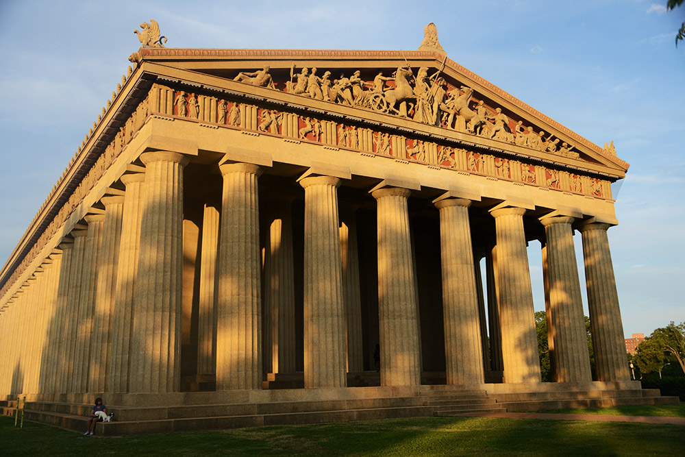 Nashville Parthenon Parthenon replica in Nashville Tennessee