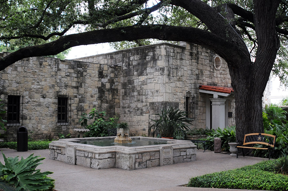 Alamo Fountain Fountain inside the Alamo compound in San Antonio