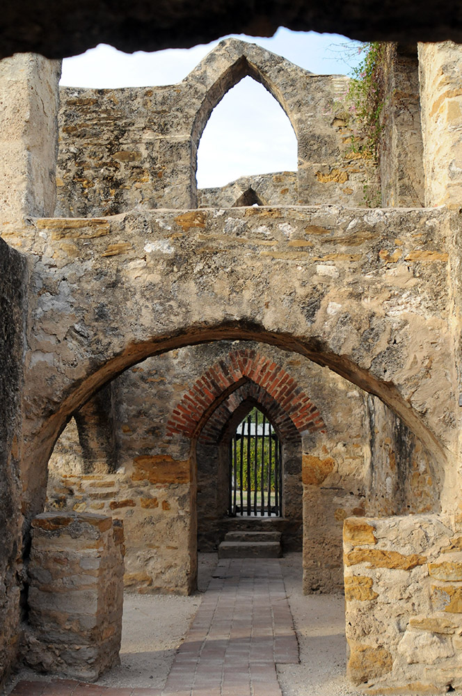 Mission San Jose Historic rooms at Mission San Jose in San Antonio Texas