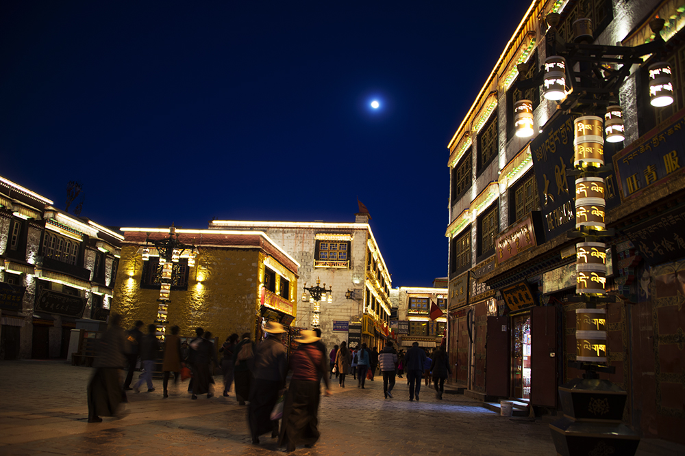 Jokhang Temple area in Lhasa Tibet