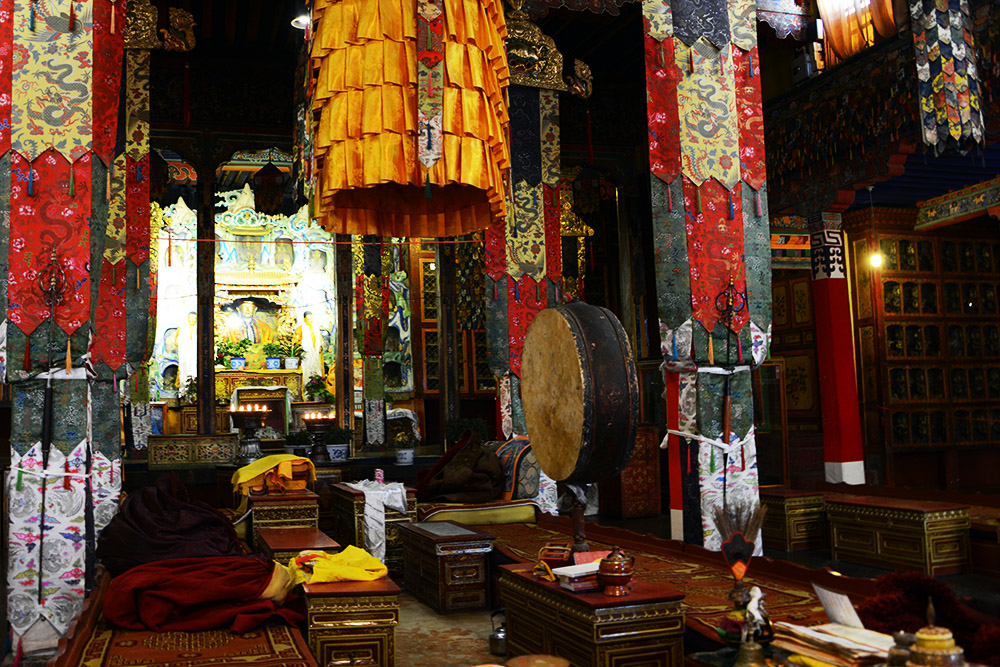Inside Norbulingka in Lhasa Tibet