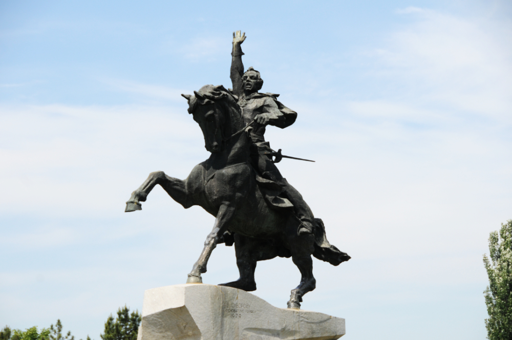 Suvorov Statue Transnistria Tiraspol Suvorov Statue