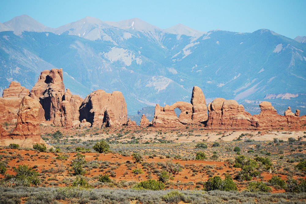 Natural arches in Arches National Park