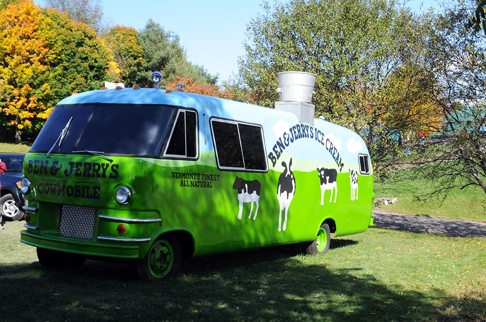 Ben and Jerry's promotional ice cream truck