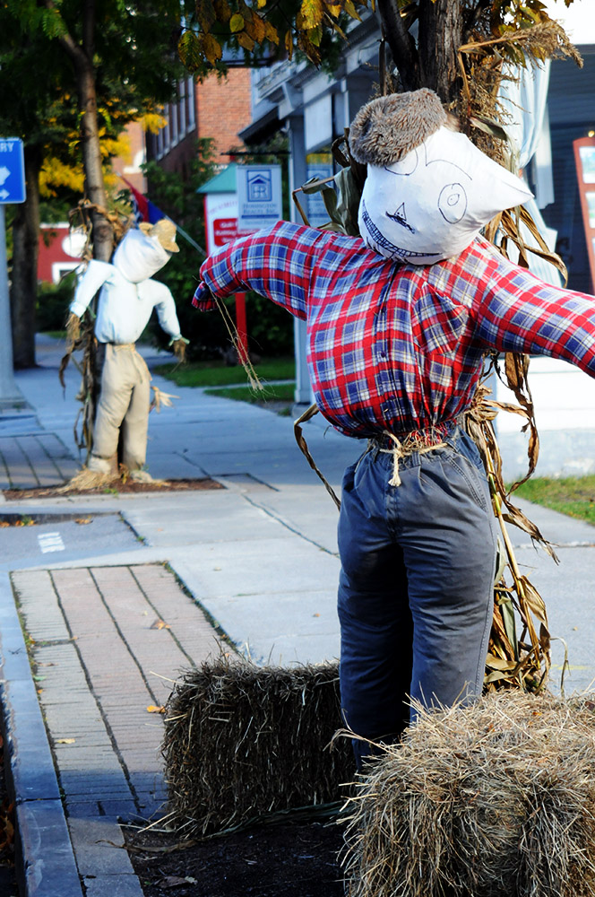 Halloween decorations in Bennington Vermont