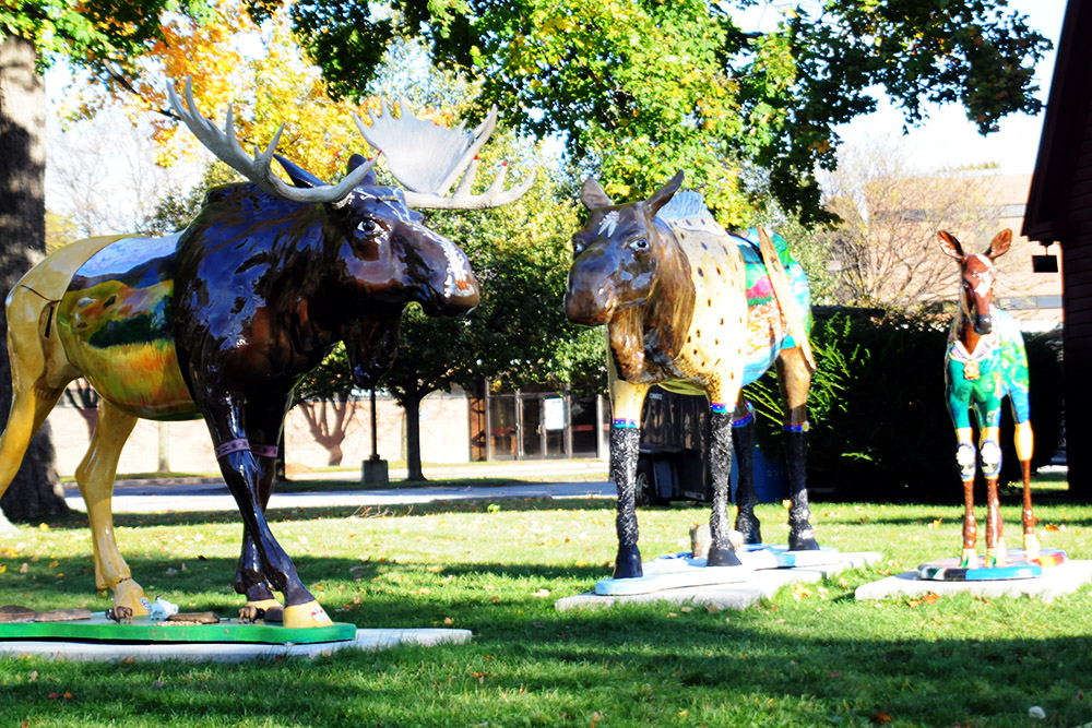 Moose sculpture in Bennington Vermont