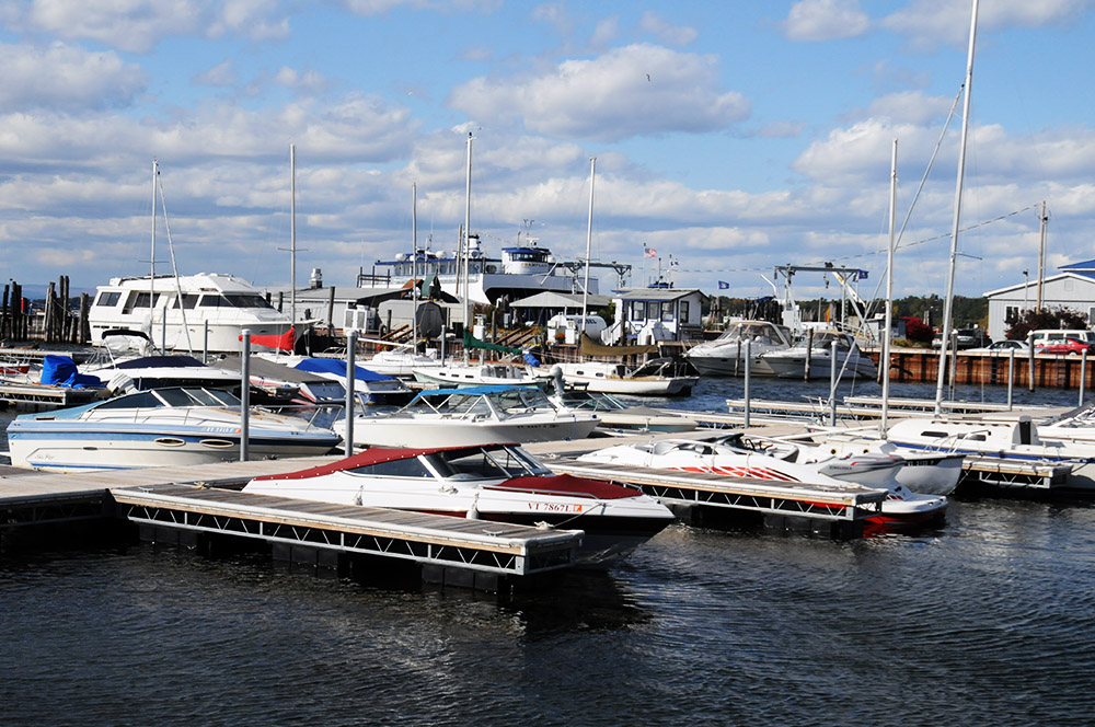 Burlington marina on Lake Champlain