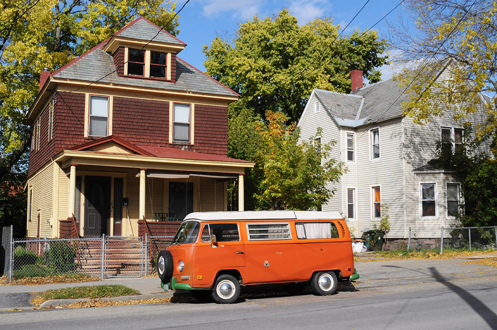 Neighborhood in Burlington Vermont