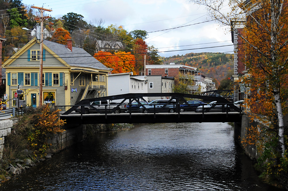 Bridge over the Winooski River in Montpelier Vermont