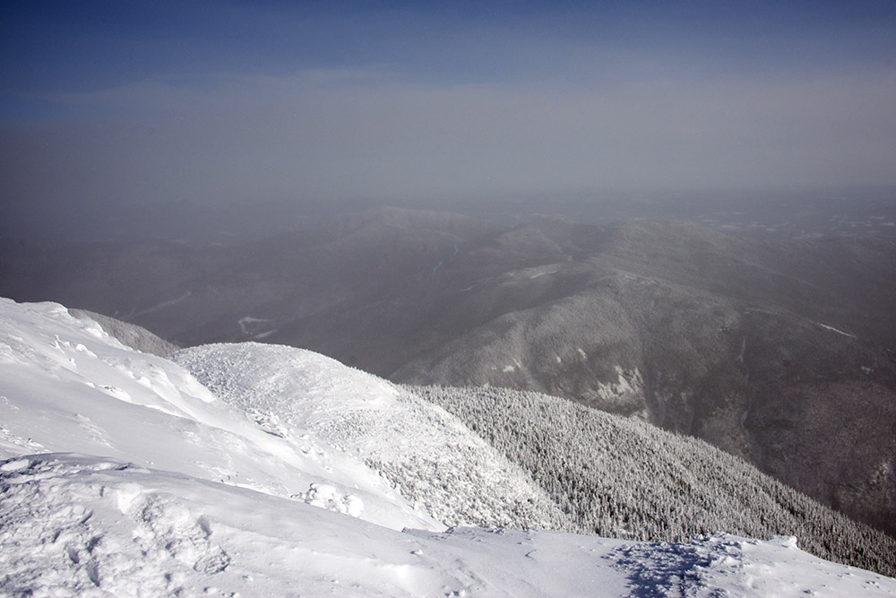 Descending Mt. Mansfield in winter
