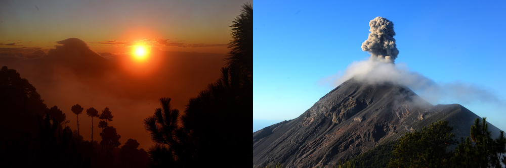 Volcán de Fuego erupting in Guatemala