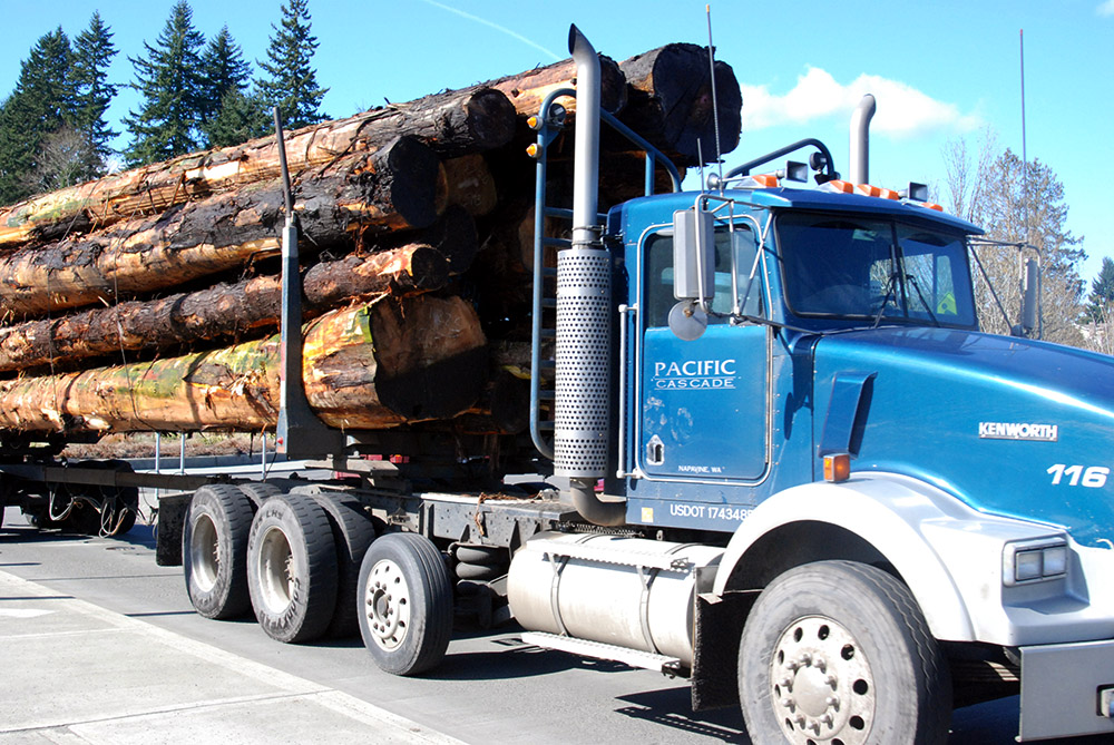 Logging Truck Logging truck in Olympia Washington