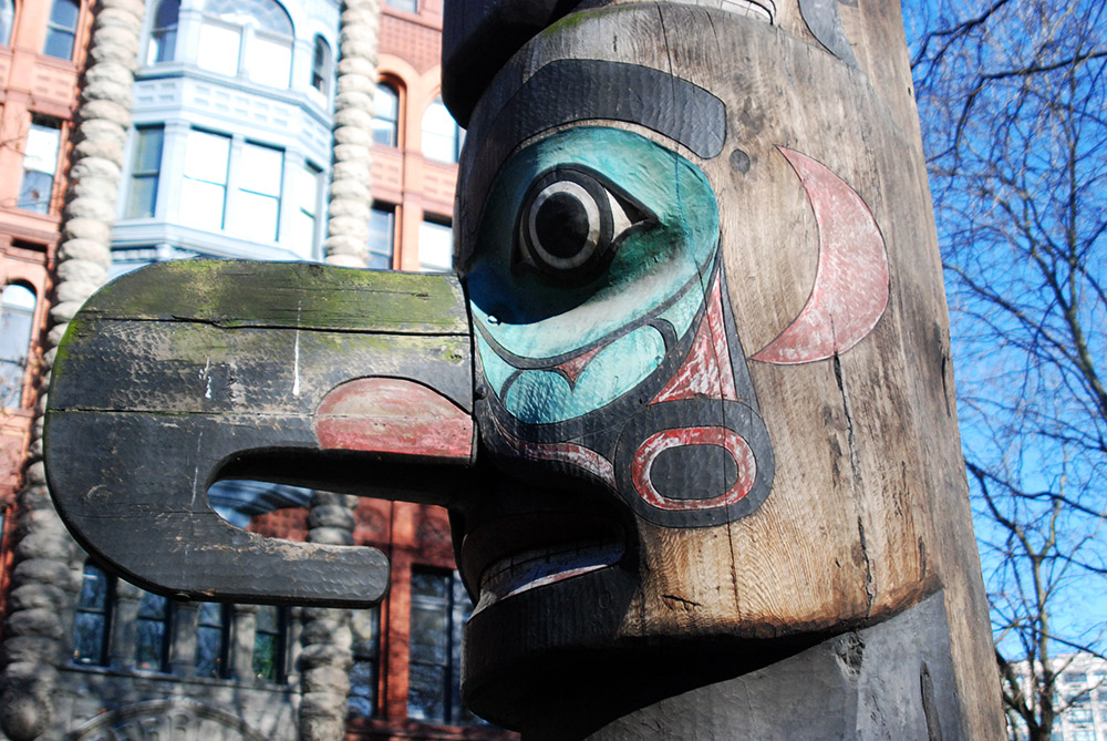 Totem pole in Seattle