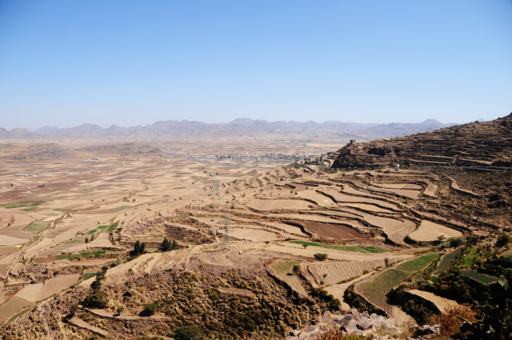 Mountain farmland in Yemen