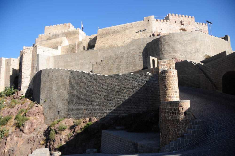 Al-Qahira Castle in Taiz Yemen